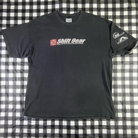 5hift 9ear Car Racing Honda Acura Autocannon 59 Shift Gear Faded Black T Shirt - Picture 2 of 10